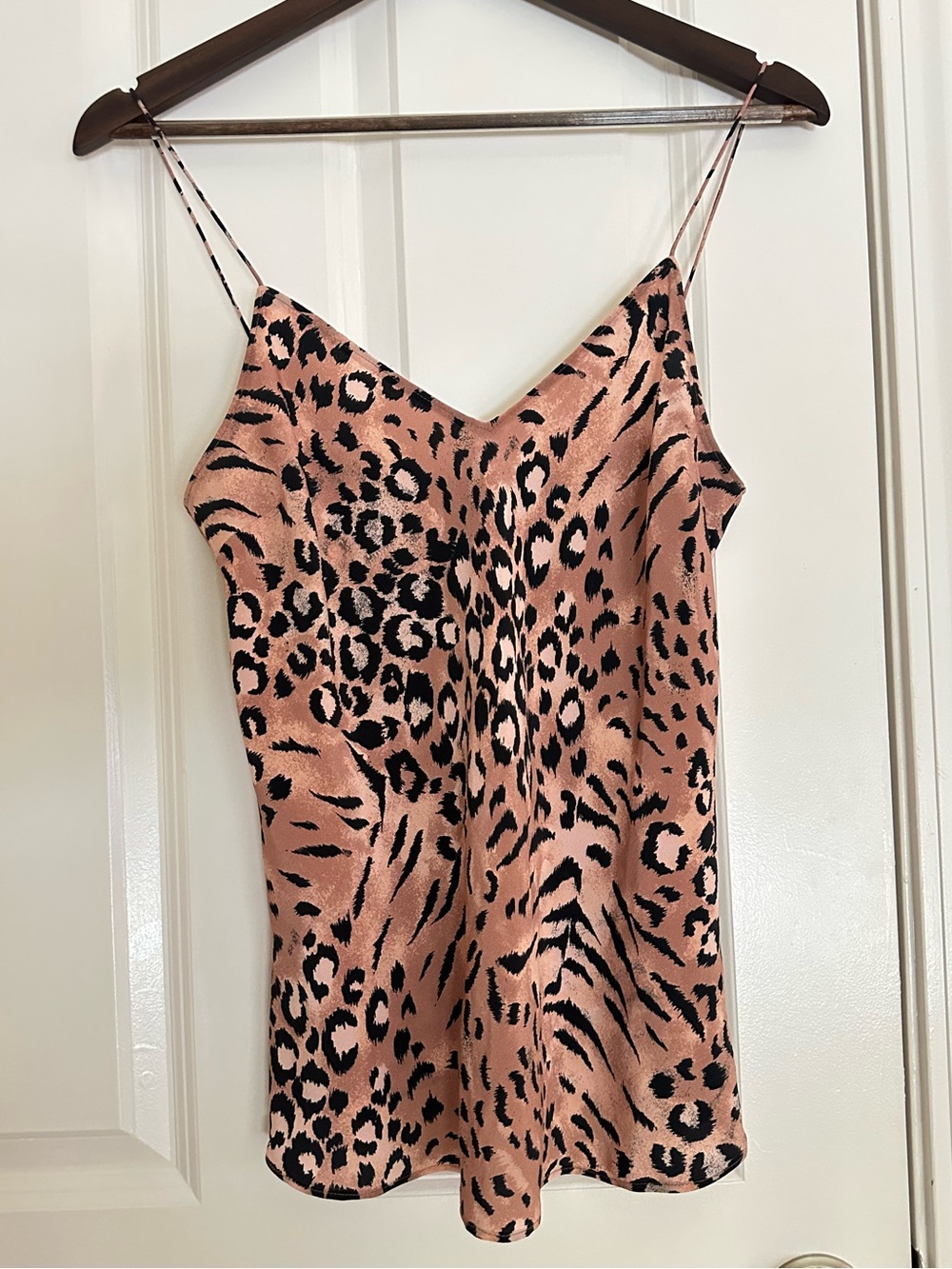 Paige "Cicley" Animal / Leopard Print Silk Cami, S